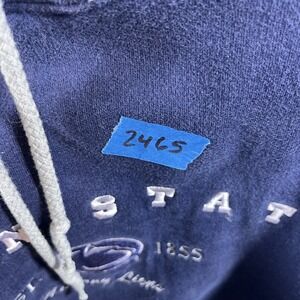 Penn State Nittany Lions Mens Large Navy Blue Pro Edge Hoodie Sweatshirt